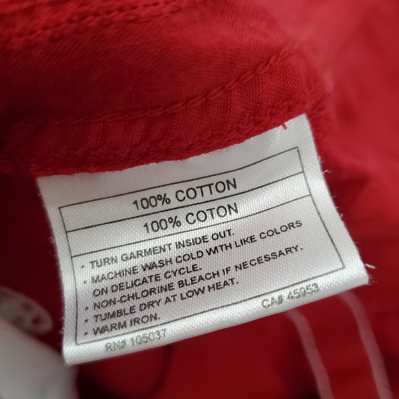 Ariat Diana Top Women XXLarge Red Pearl Snap Button Embroidered Western Cowgirl - Picture 10 of 13